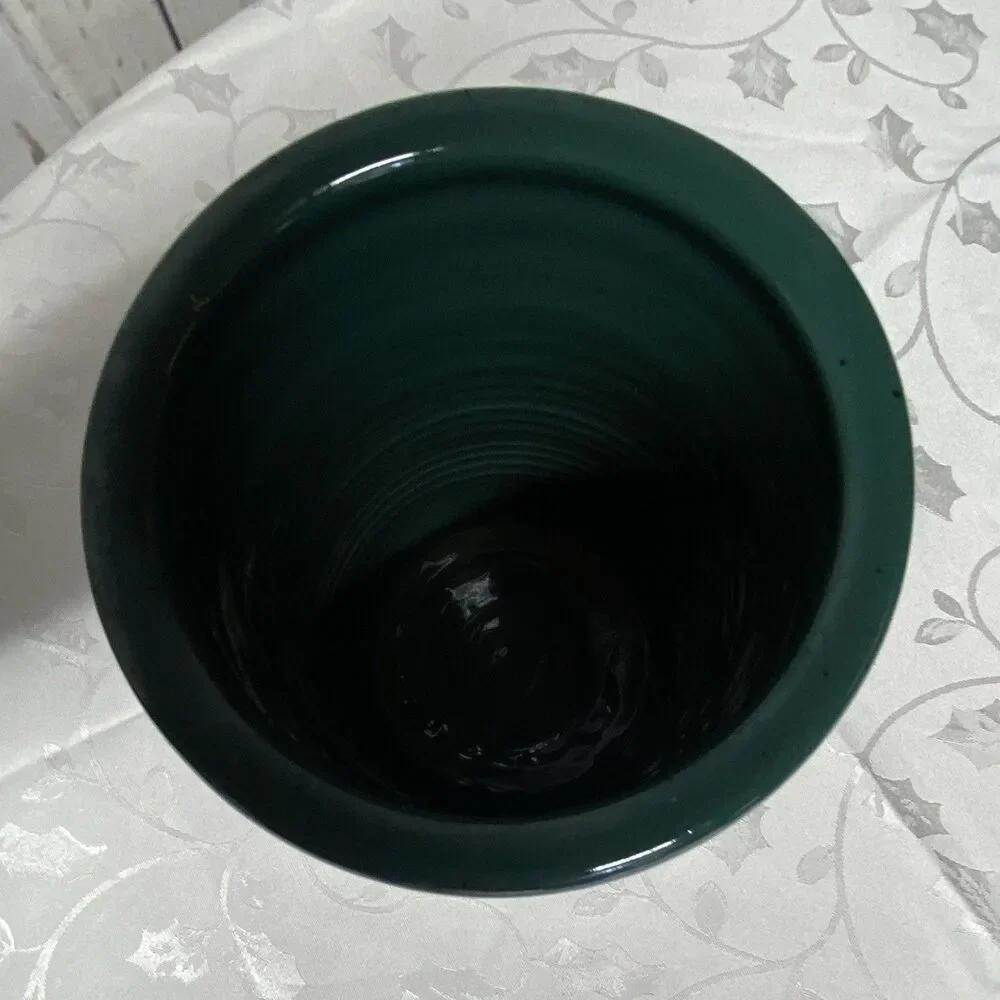 Vintage West Germany Stoneware Crock – Grape & Leaf Design – 9” – Western Stonew